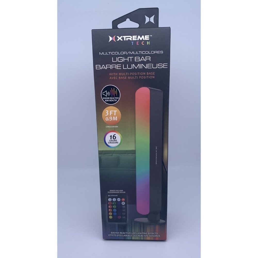 Xtreme Tech 16 Multi Color Light Bar Sound Reactive LED Light Effects Remote